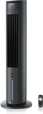 Productafbeelding van - Luchtkoeler met waterkoeling- Prijswinnaar 2025- Verdampingskoeler- Luchtkoeler- Ventilator- Mobiele airconditioner zonder afvoerslang- Stil- Towerventilator