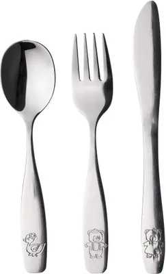 Obrázek produktu pro Banquet 41WF8503PCS, Sada příborů pro batolata, Nerezová ocel, Nerezová ocel, 3 kusů
