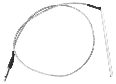 Productafbeelding van 1 hooggevoelige piezo-contactmicrofoon, gemonteerd onder de brug, met een 2,5 mm aansluiting, voor akoestische gitaar