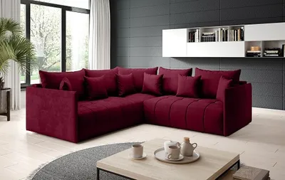 Produktbild von FURMEB24 - Ecksofa ASPEN L -245 x 225 cm, Sofa mit Schlaffunktion und Bettzeugablage, Ecksofa mit Kissen, fr Wohnzimmer, L-Sofa