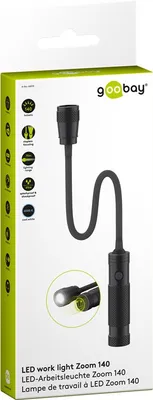 Produktbild von Goobay 66515, 3 W, LED, 1 Glühbirne(n), IPX4, Schwarz, Freistehende Arbeitsleuchte