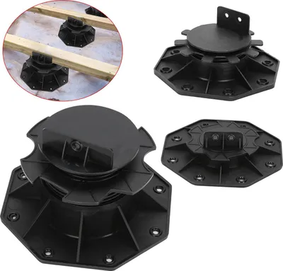 Produktbild von Jayseuw Stelzlager Verstellfüße Höhenverstellbare Plattenlager Terrassenlager Stelzlager für Keramik, Beton, Steinplatten 30-60mm 20 Stück