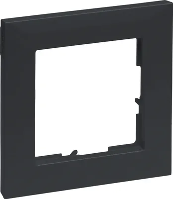 Zdjęcie produktu dla Legrand SEANO ramka pojedyncza, 87x87mm, antracyt, 765471
