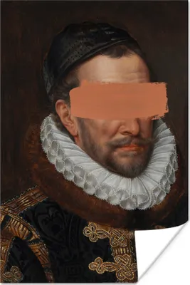 Produktbild von MuchoWow® Poster Wilhelm von Oranien - Adriaen Thomasz - Gemälde 60x90 cm - Wanddekoration