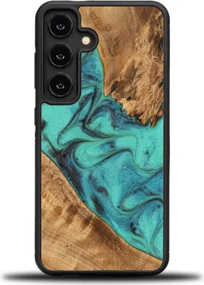 Produktbild von Holzhülle für Galaxy S25 FE, Bewood Unique Turquoise