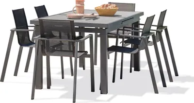 Produktbild von 6-Sitzer-Garten-Essgruppe, Aluminium