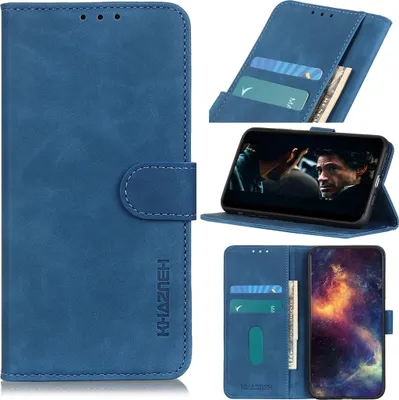 Produktbild von Mobigear Retro  Samsung Galaxy S20 Hülle Klapphülle Geldbörse - Blau