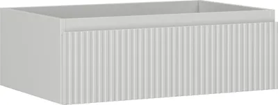 Obrázek produktu pro Mexen Rivel koupelnová skříňka pod umyvadlo 70 cm, 1 zásuvka, drážkovaná, šedá mat - 91A20-07023-1-BF62