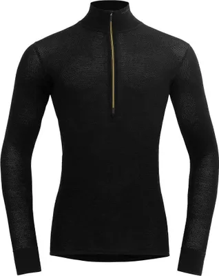 Produktbild von Devold Of Norway Wool Mesh 190 Halbreißverschluss-langarm-t-shirt Schwarz M Herren Schwarz M