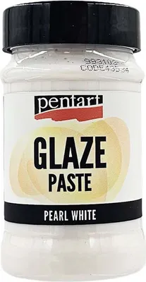 Obrázok produktu pre Perleťová glazúra biela 100ml - Pentart