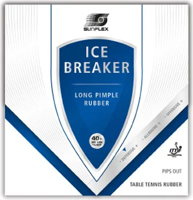 Zdjęcie produktu dla Guma do tenisa stołowego Sunflex Ice Breaker, gąbka 1,0 mm czarna | rakietki do tenisa stołowego guma do tenisa stołowego