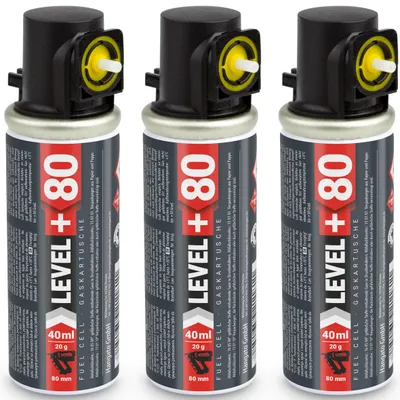 Produktbild von LEVEL+ Ersatzkartusche 3 St. 20gr/40ml/80mm für Stiftnagler L+80