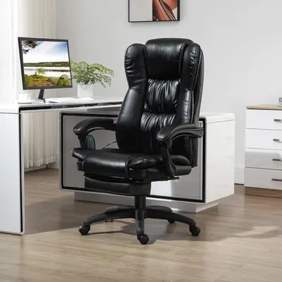 Imagen del producto de Silla de escritorio con masaje - Silla de escritorio - Silla con función de masaje - Silla giratoria - Silla de escritorio cómoda