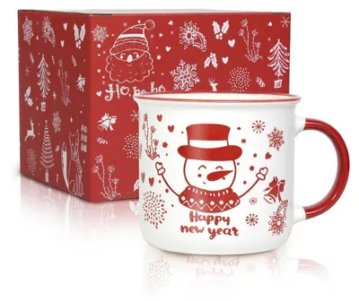 Produktbild von Weihnachtstasse Schneemann Keramik 350ml Mikrowellenfest Spülmaschinenfest