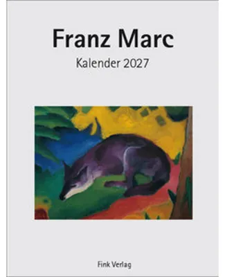 Produktbild von Franz Marc Kalender 2027, 19 x 24,5 cm, 12 Kunstkarten, dreisprachiges Kalendarium