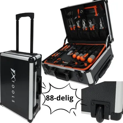 Produktbild von FX Tools | Gereedschapskoffer | 88-delige set mit Trolley und Handwerkzeugen