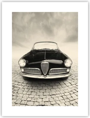Produktbild von Poster - Poster ohne Rahmen - Alpha Romeo Giuletta - 30x40 cm - Wand Bild - Wanddeko - Wandbilder - Kunstposter - Wandposter - Bilder - Kunstdruck - Wanddekoration - Wandbild - P2XPA30x40-4210