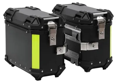 Productafbeelding van Motorfietssidebagage, snelheidsvergrendelingsmechanisme, waterdicht ontwerp, standaard model, zwart