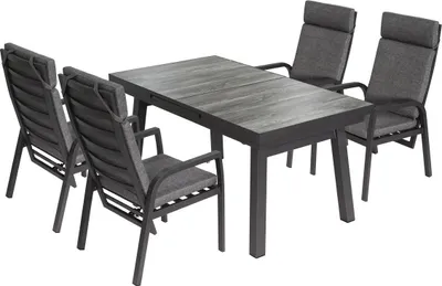Produktbild von »Darwin 3« Gartenmöbel Set, Aluminium, für 4 Personen
