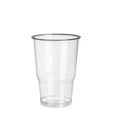 Produktbild von 300 Papstar Kaltgetränkebecher, PLA pure 0,3 l Ø 9,5 cm, 11 cm glasklar mit Schaumrand 81188