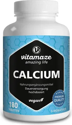Produktbild von Calcium 400 mg vegan Tabletten 180 St
