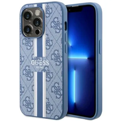 Immagine prodotto di Guess Guhmp14Lp4Rpsb Custodia rigida per Iphone 14 Pro 6.1 Niebieski/Blu 4G con strisce stampate Magsafe