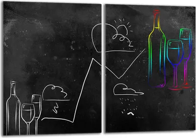 Produktbild von Herdabdeckplatten Set 2x40x52 cm Glaskeramikkochfeld Abdeckung Glas Spritzschutz, Wein Schwarz