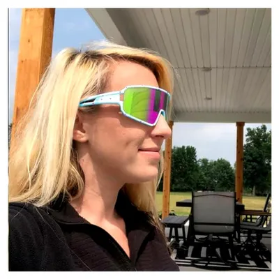 Produktbild von Polarisierte Fahrradbrille für Herren und Damen, UV400 - Sportbrille für Radfahren, Baseball, Laufen und MTB