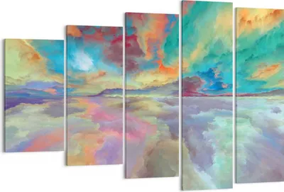 Produktbild von Bild auf Leinwand - Leinwandbild - Abstraktion modern - 150x100cm - Wand Bild - Wanddeko - Leinwanddruck - Bilder - Kunstdruck - Wanddekoration - Leinwand bilder - Wandkunst - EG150x100-4027