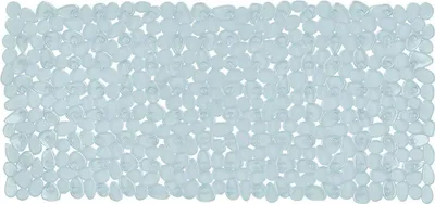 Immagine prodotto di Tappetino doccia Spirella antiscivolo "Riverstone" antibatterico e antiscivolo 75 x 36 cm - con funzione igienizzante Sanitized - Trasparente - Prodotto in UE