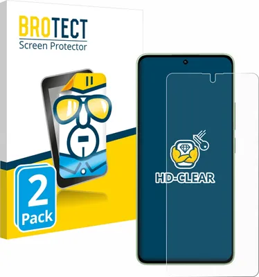 Produktbild von 2x Für Xiaomi Redmi Note 13 Schutzfolie BROTECT Displayschutz Display Schutz Folie Klar Transparent