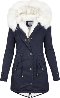 Produktbild von Wintermäntel für Damen, Fleecemäntel mit Kapuze, Parkas, Kunstpelzjacken, Winterjacken für Damen