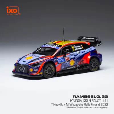 Obrázok produktu pre Hyundai i20 N Rally1 #11 T.Neuville/M.Wydaeghe WRC Rally Finland 2022 IXO 1:43