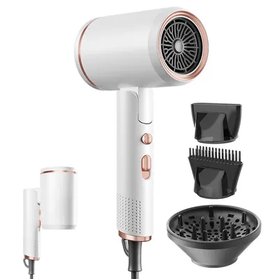 Produktbild von Negativ-Ionen-Haartrockner,bürstenloser Motor,schnelles Trocknen, 6-stufige intelligente Temperaturregelung (3 Heiß,2 Warm,1 Kalt), für alle Haartypen