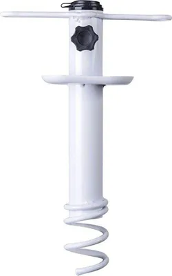 Obrázok produktu pre Podstavec slnečníka Marbueno z nerezovej ocele biely 35,5x15x6 cm pláž a záhrada 10506