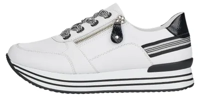 Image de Chaussures de randonnée Damenschuhe, chaussures à lacets, style sportif, couleur blanche, pour le quotidien