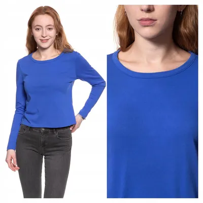 Immagine prodotto di Wrangler | Maglia a maniche lunghe da donna, modello B&Y, taglio corto (crop)