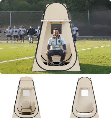 Produktbild von VEVOR Sportzelt, 1200 x 1200 x 1900 mm, Pop-up-Zelt für 1 Person, Zelt für den Außenbereich mit Bodenmatte und Abdeckung, Campingunterstand für Veranstaltungen, Angeln, Jubeln