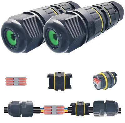 Produktbild von Wasserdichte Kabelverbinder Erdkabelverbinder Außenleuchte - 6-11 mm - IP68 - 2 Stück - Für Außenbeleuchtung