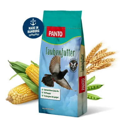 Produktbild von PANTO Taube California Zucht & Reise 25kg - Taubenfutter Getreide- und Hülsenfrüchten