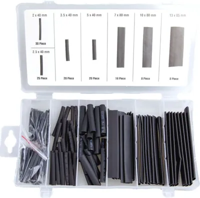 Produktbild von Vielseitiges Schrumpfschlauch-Set in Sortimentsbox 600V 125 °C