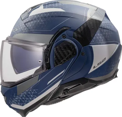 Produktbild von Reversibler Modularer Helm LS2 FF910 ADVANT II Astral Marineblau Mattgrau größe M