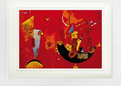 Produktbild von Wassily Kandinsky Gerahmtes Bild Mit Edlem Passepartout | Wand-Bilder | Im Bilderrahmen - Mit Und Gegen, 1929 (30 x 40 cm)