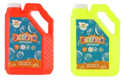 Produktbild von Konzentrierte Seifenblasenflüssigkeit 1:10, 1 Liter, 2 Farben im Kanister