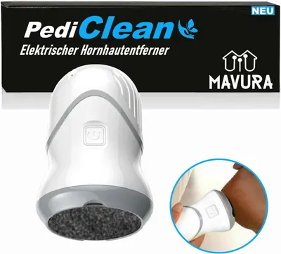 Produktbild von PediClean Elektrischer Hornhautentferner Hornhautraspel wiederaufladbar weiß