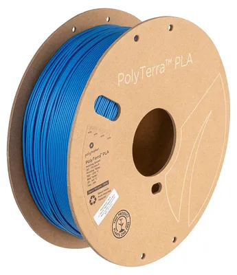 Immagine prodotto di Filamento Polymaker PolyTerra PLA, colore blu zaffiro, diametro 1,75 mm, confezione da 1 kg