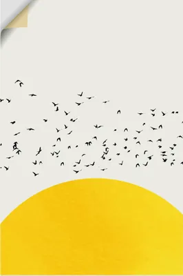 Produktbild von ARTland Wandbild, selbstklebend Tausend Vögel Größe: 80x120 cm