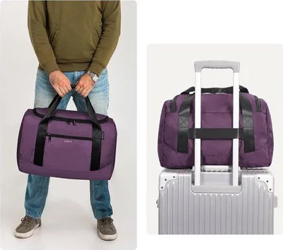 Produktbild von Famanu Reisetasche faltbar, 40x20x25 cm, für Flugreisen