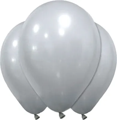Obrázok produktu pre Latexové balóniky Silvestrovská výzdoba 12 kusov šedá 28 cm - jedna veľkosť pre všetkých