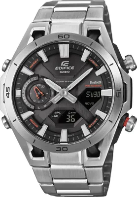 A close-up studio shot of a men's wristwatch.
